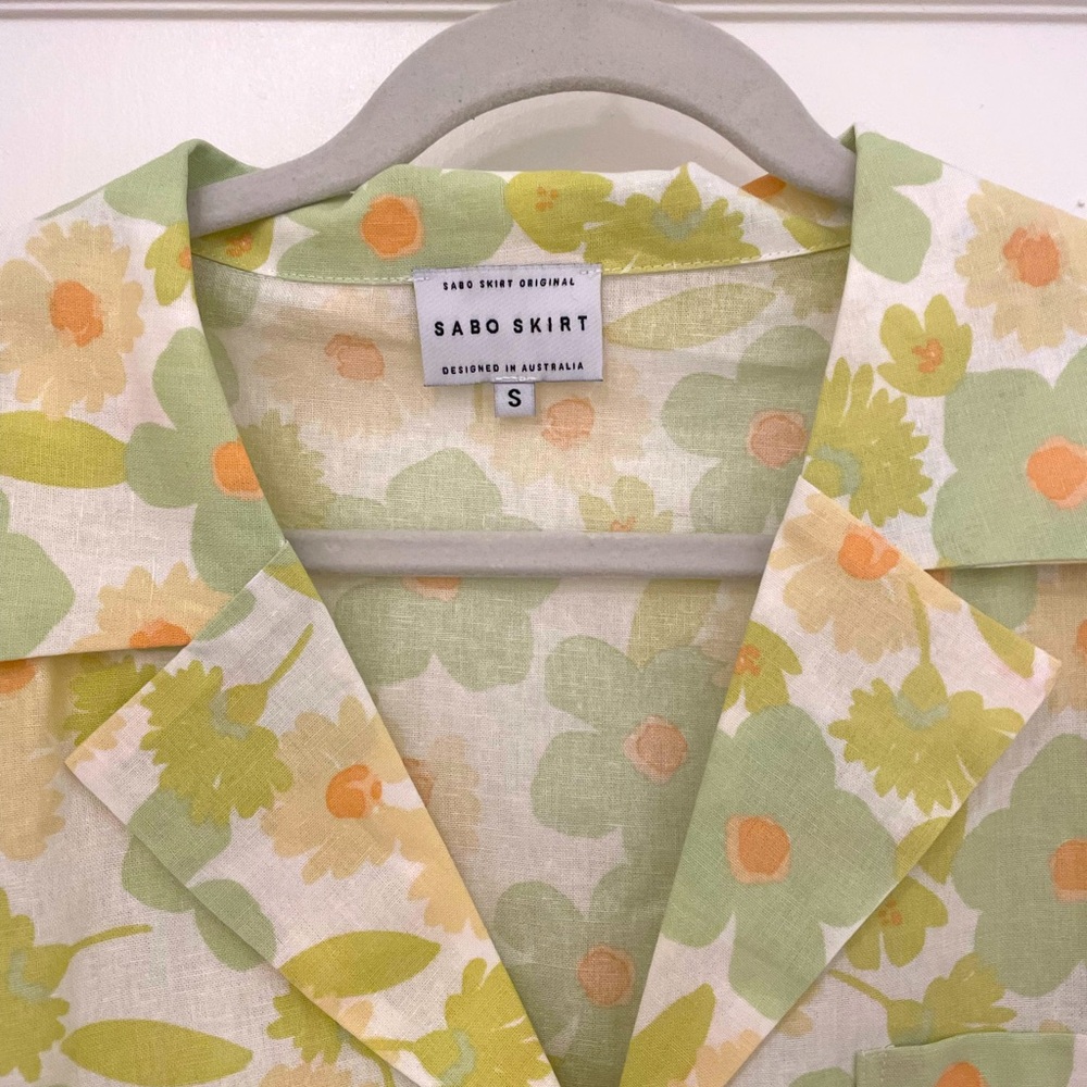 Sabo skirt oversize Small shirt. 55%linen , 45% cotton